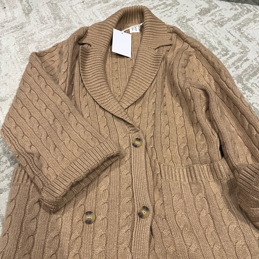 NWT HELSA Nalini Cable Cardigan - Picture 4 of 5